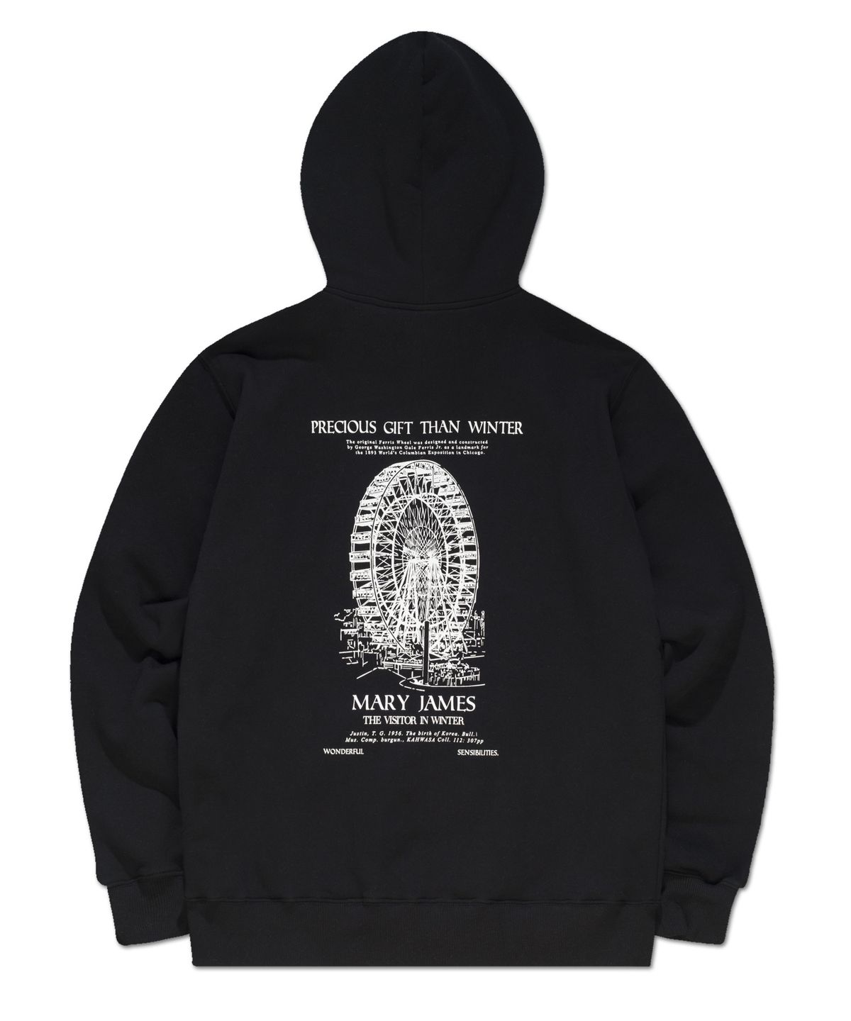메리제임스(MARYJAMES) VANSEMPRE HOODIE - BLACK