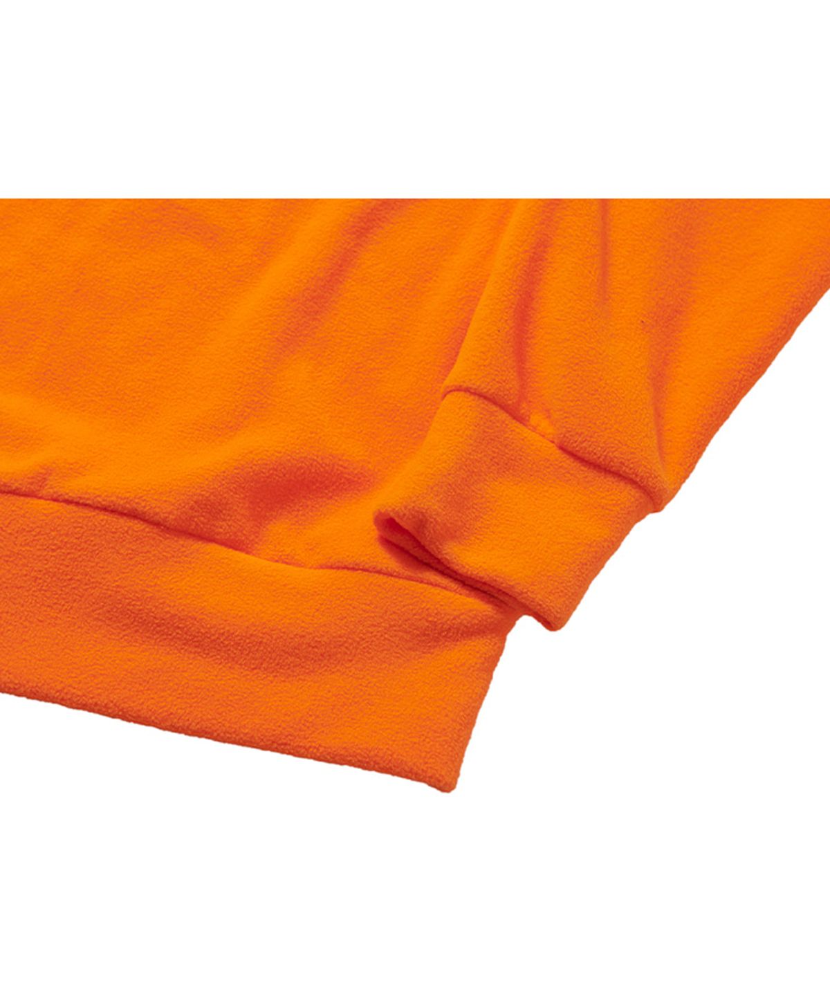 아임낫어휴먼비잉(I AM NOT A HUMAN BEING) Be Safe Half-zip up Fleece Shirts - Orange