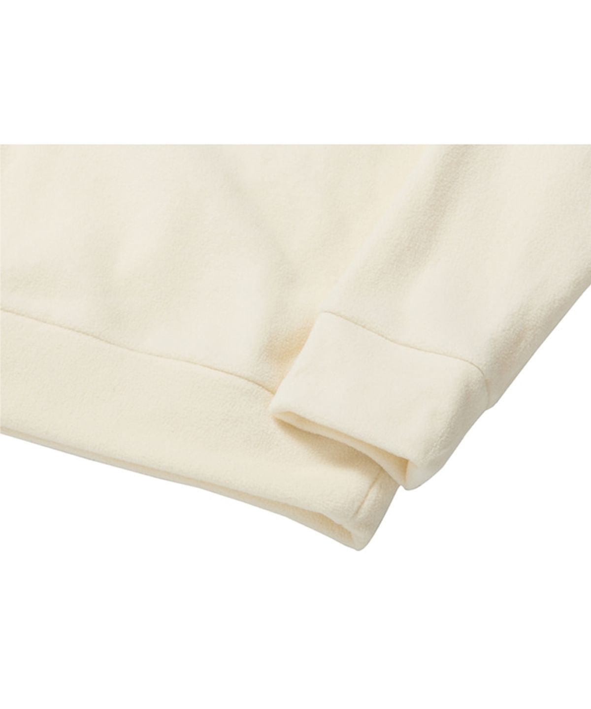 아임낫어휴먼비잉(I AM NOT A HUMAN BEING) Be Safe Half-zip up Fleece Shirts - Ivory