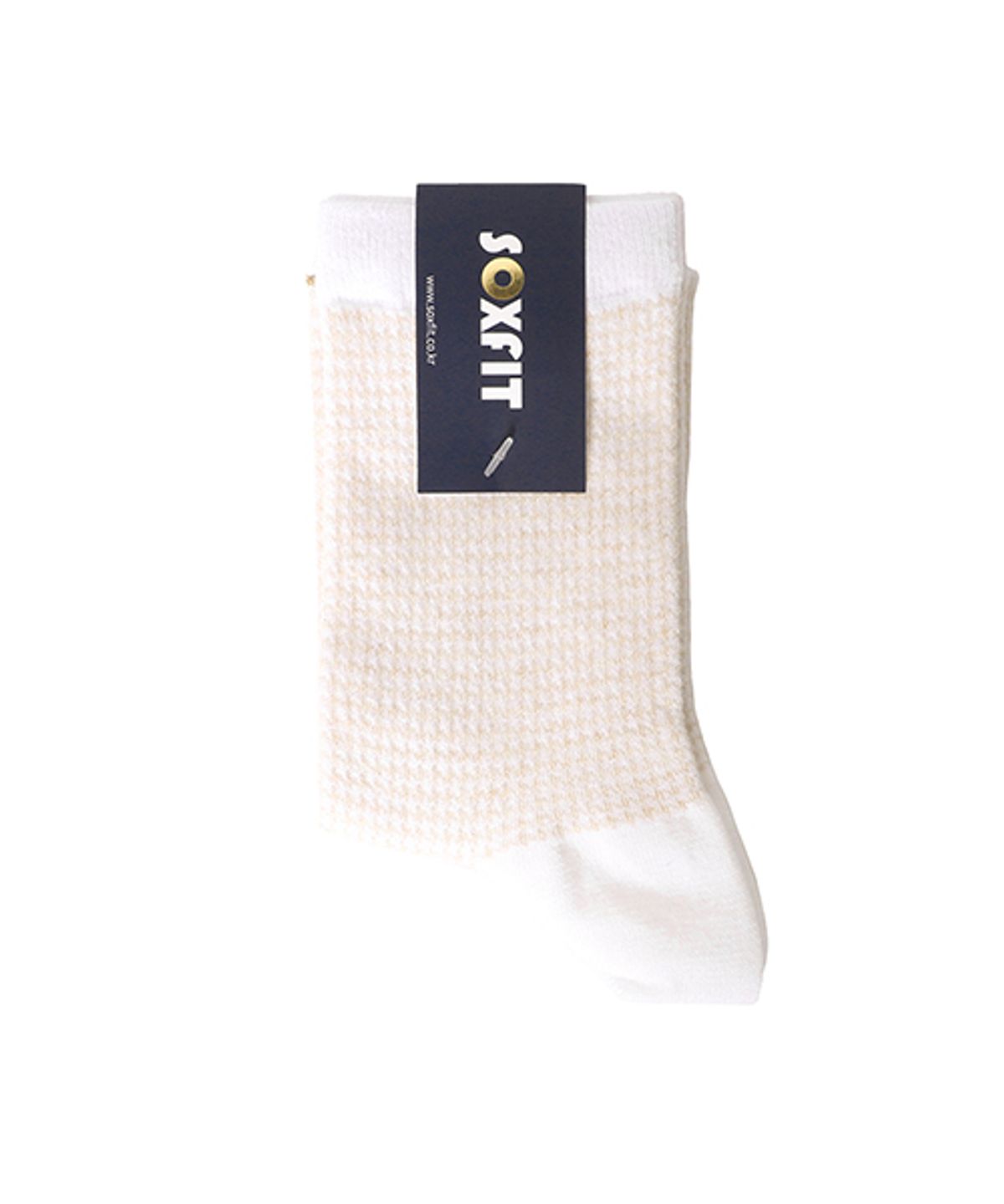 삭스핏(SOXFIT) 화이트 아이보리 핀휠 패턴 삭스