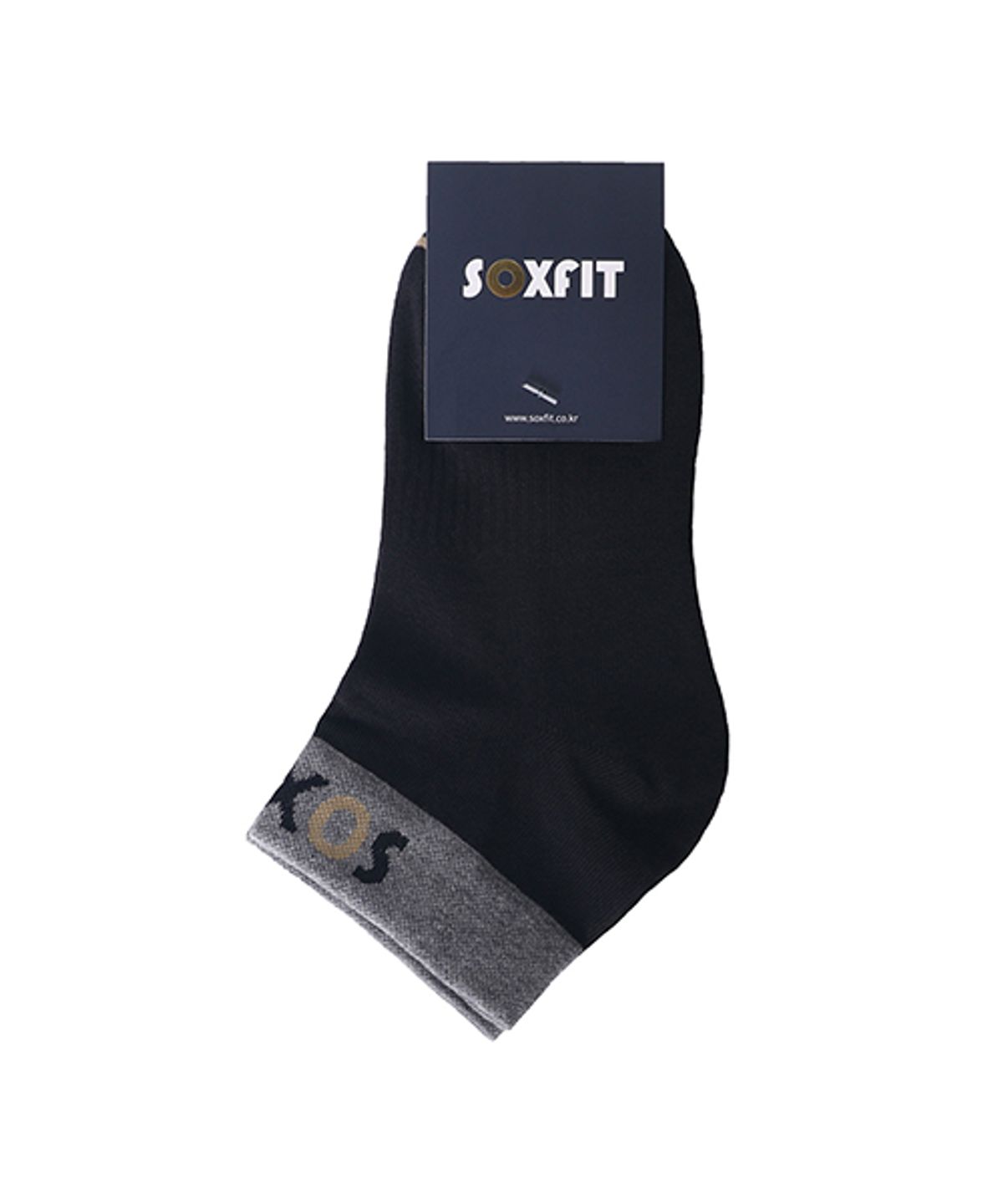 삭스핏(SOXFIT) 그레이 블랙 아틀레틱 앵클삭스