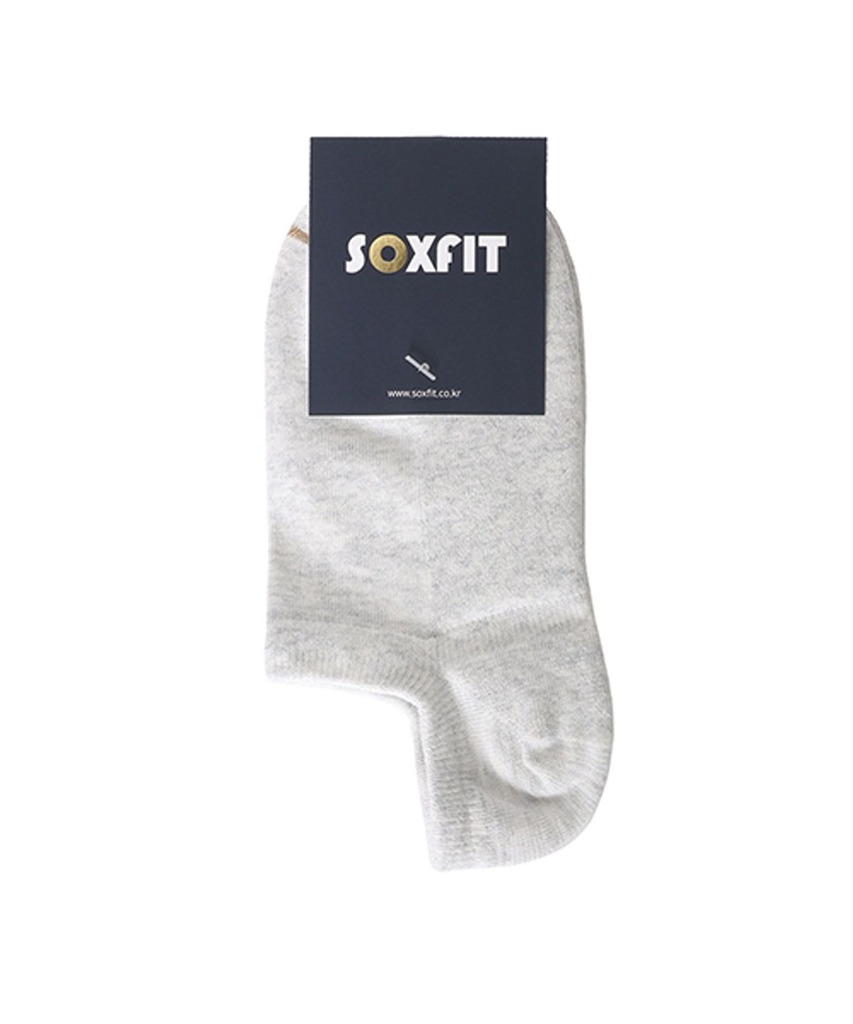 삭스핏(SOXFIT) 라이트그레이 멜란지 플레인 앵클삭스