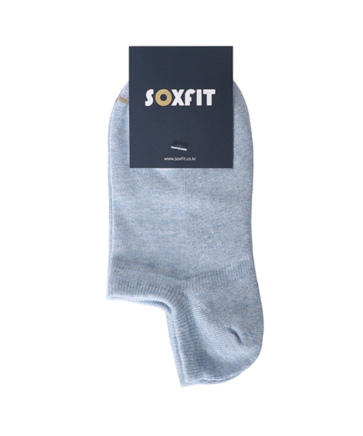 삭스핏(SOXFIT) 라이트데님 멜란지 플레인 앵클삭스