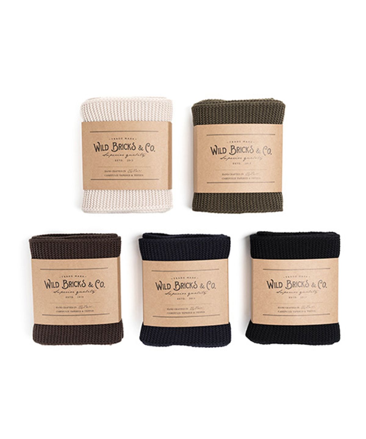 와일드 브릭스(WILD BRICKS) MILITARY KNIT MUFFLER (brown)