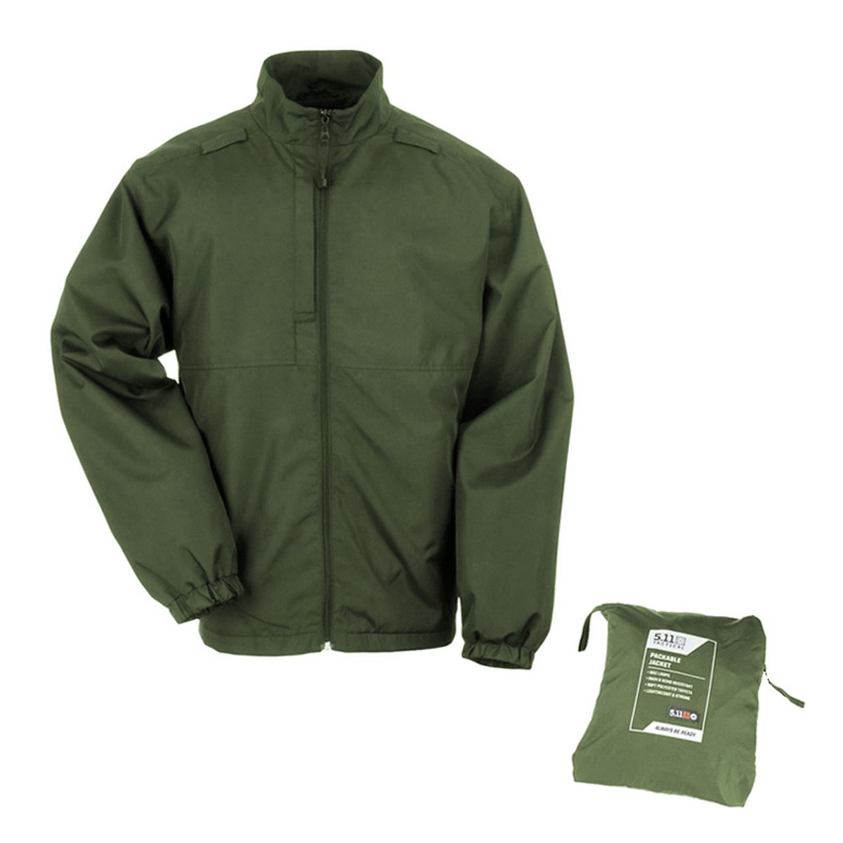 5.11택티컬(5.11 TACTICAL) 팩커블 휴대용 자켓 (셰리프 그린)