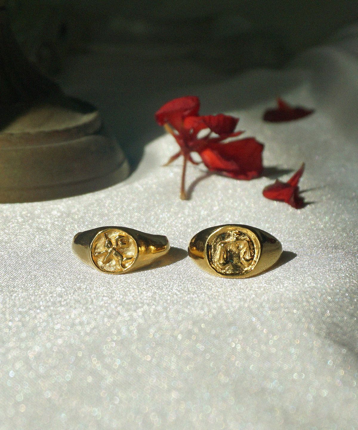비자르 주얼리(BIZARRE JEWELRY) 각인 반지 (천사 & 저울)