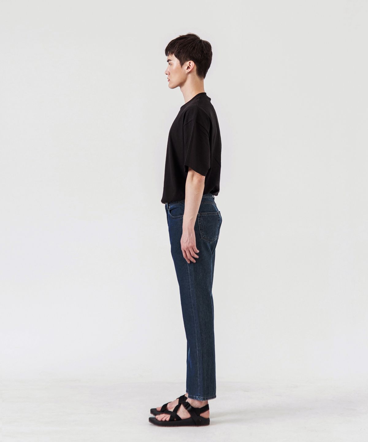 언터치드(UNTOUCHED) ALL REGULAR  CROP  - INDIGO BLUE