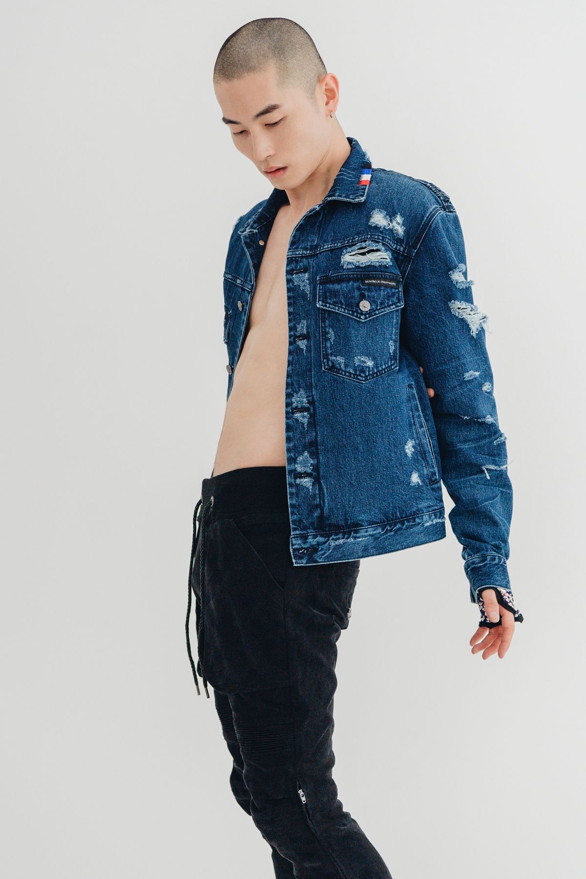 모빈스알(MOVINS.R) Aura Destroy Denim JK
