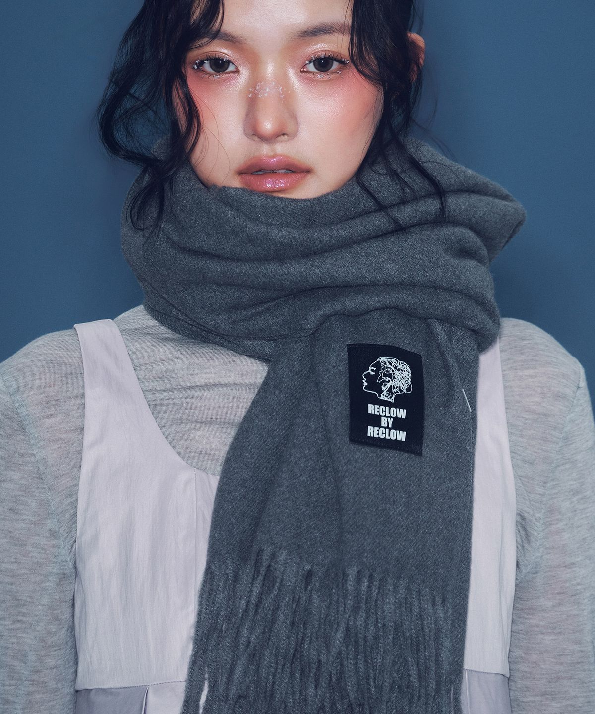 리끌로우(RECLOW) RC 무지 머플러 진그레이
