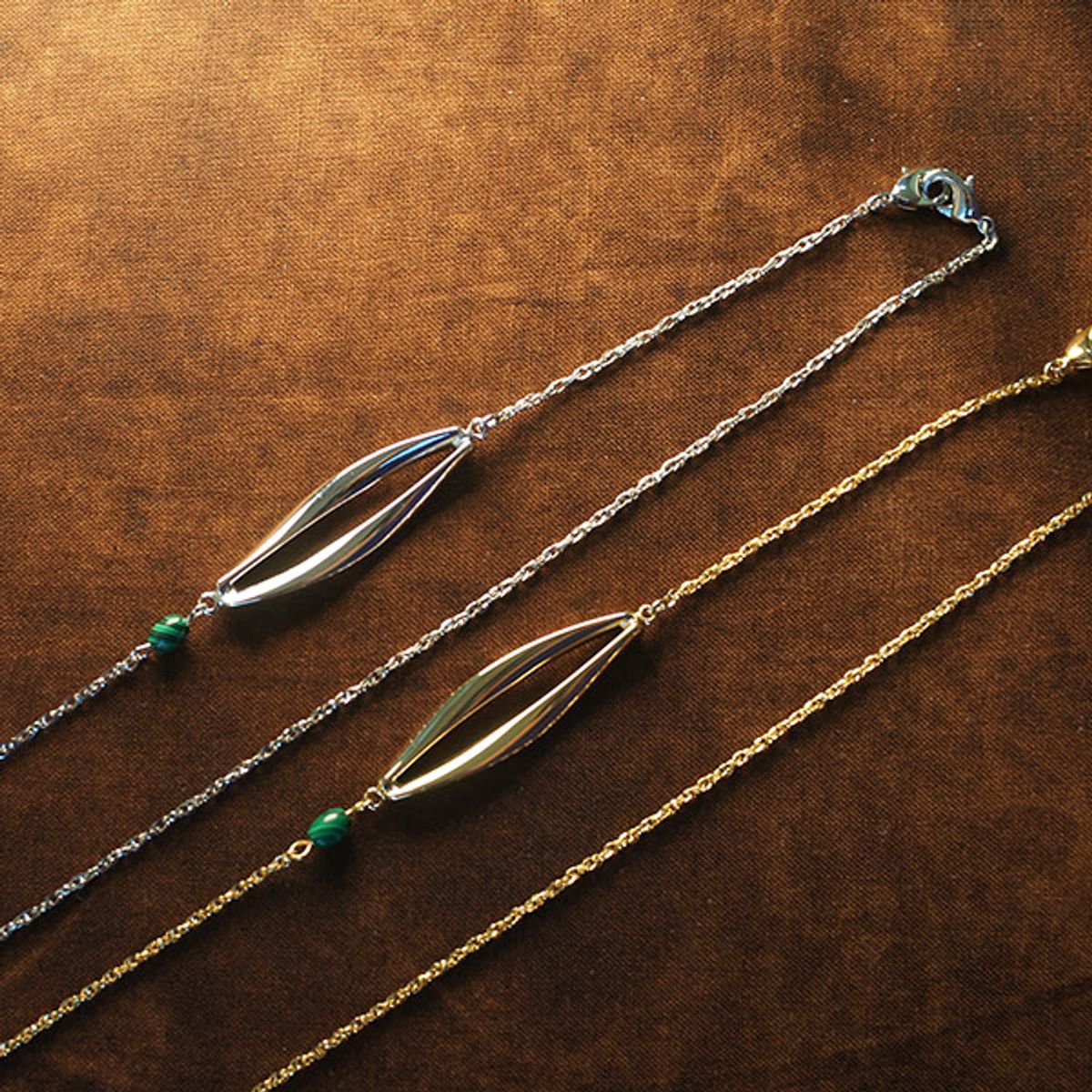 트레쥬(TREAJU) Golden leaf glasses chain