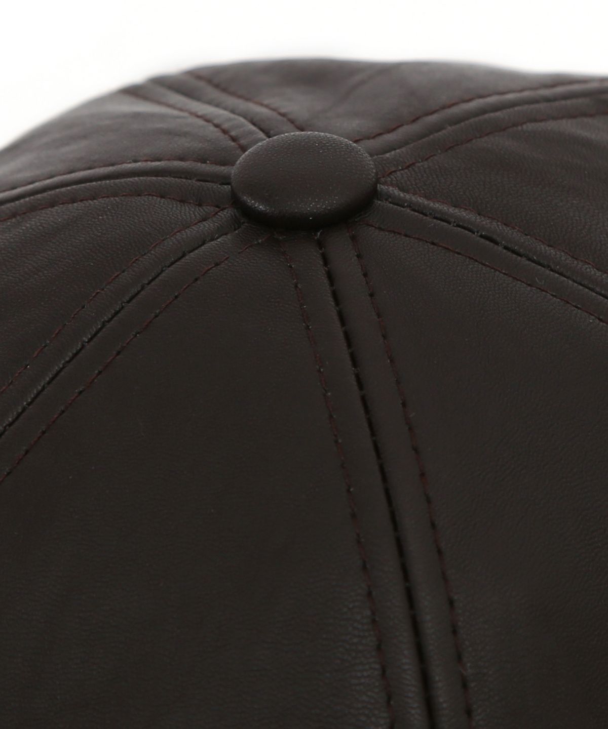 언더컨트롤 스튜디오(UNDERCONTROL STUDIO) 가죽 브림리스캡 HALF MOON / LEATHER / BROWN