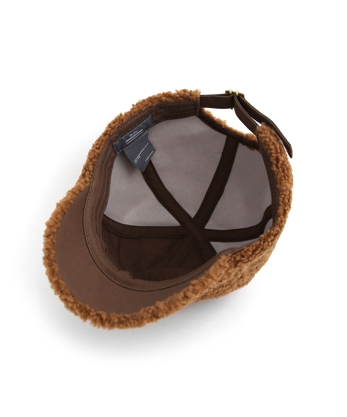 언더컨트롤 스튜디오(UNDERCONTROL STUDIO) 겨울 볼캡 SHORT VISOR BALL CAP / POODLE / CARAMEL