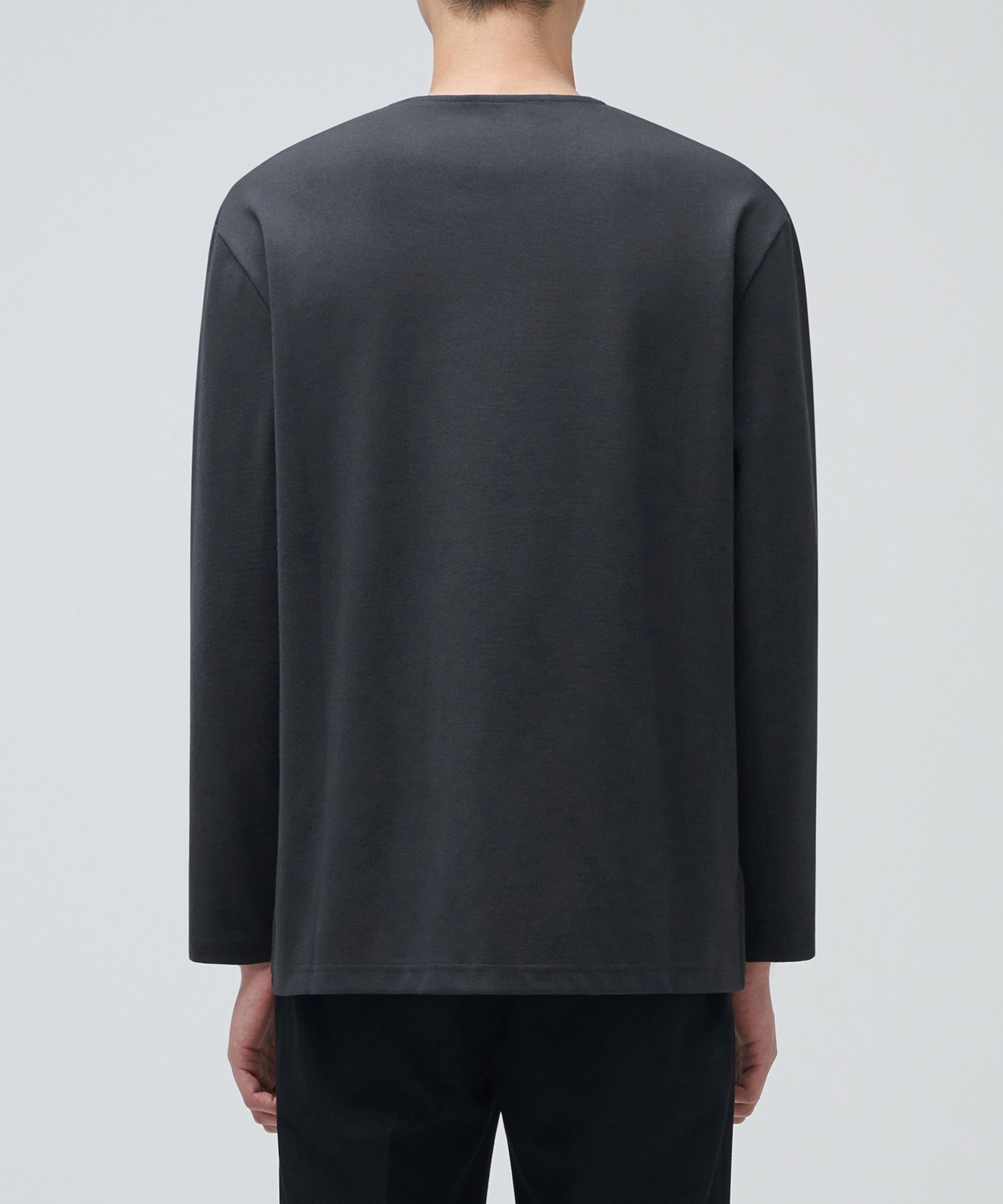 Tシャツ・カットソー *MUSINSA STANDARD* Ponte Crew Neck Long Sleeve T-Shirt Mushr MUSINSA | MUSINSA STANDARD Ponte Crew Neck Long Sleeve T