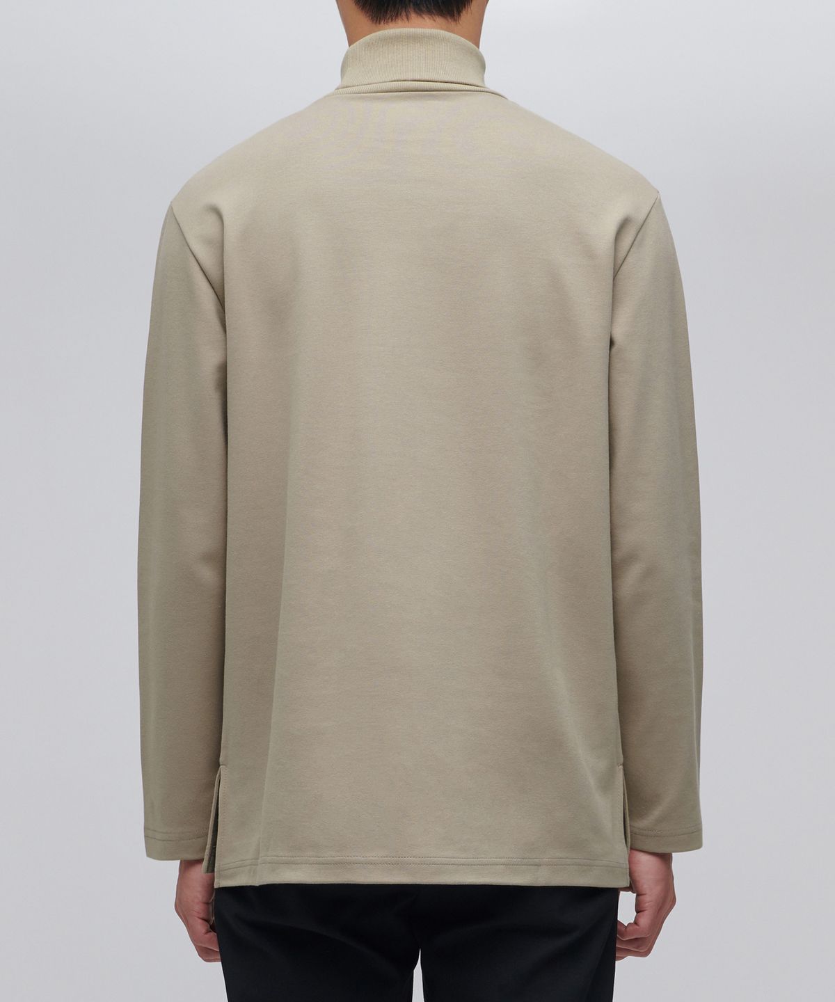 무신사 스탠다드(MUSINSA STANDARD) 폰테 터틀 넥 긴소매 티셔츠 [베이지]