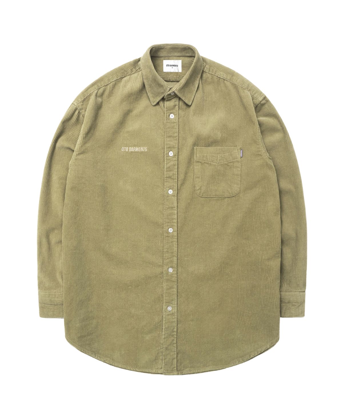 큐티에잇 가먼츠(QT8 GARMENTS) TL Corduroy Oversize Shirt (Khaki)