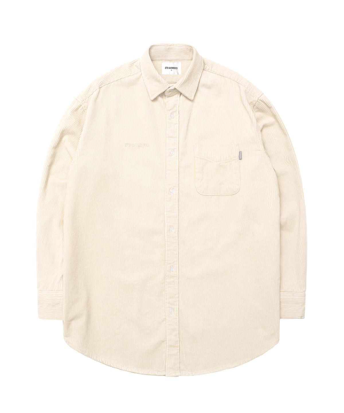 큐티에잇 가먼츠(QT8 GARMENTS) TL Corduroy Oversize Shirt (Cream)