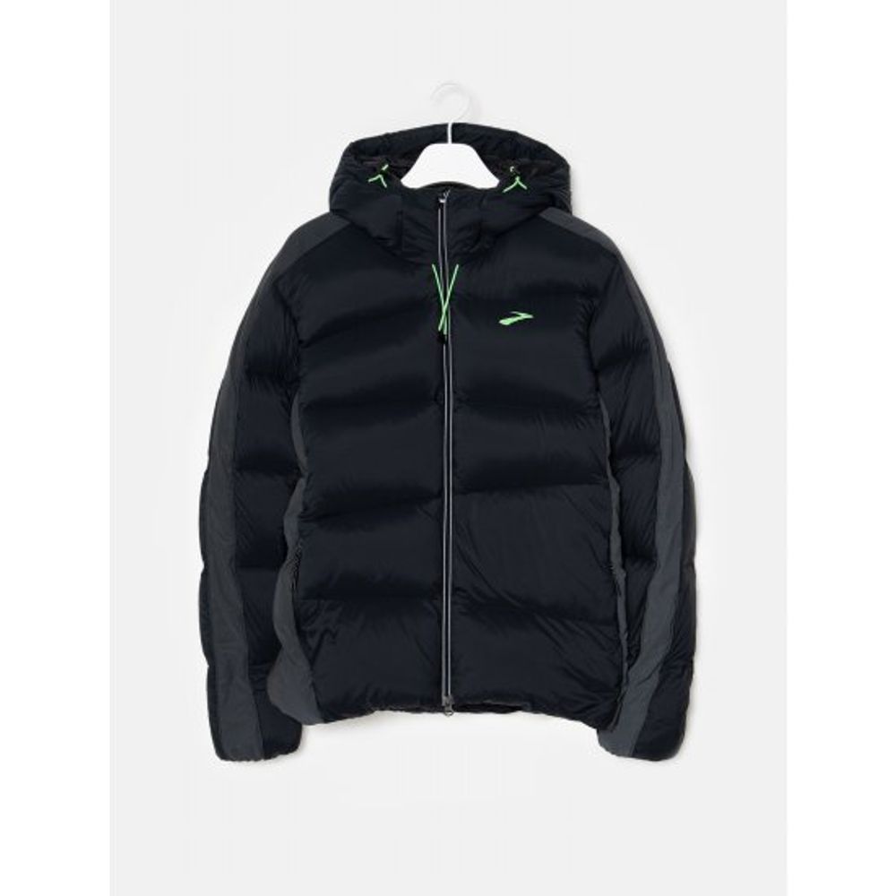 브룩스(BROOKS) [RECOVERY DOWN] 남성 소매 리플렉티브 다운 블랙 (BX9X38N115) - 사이즈 & 후기 | 무신사