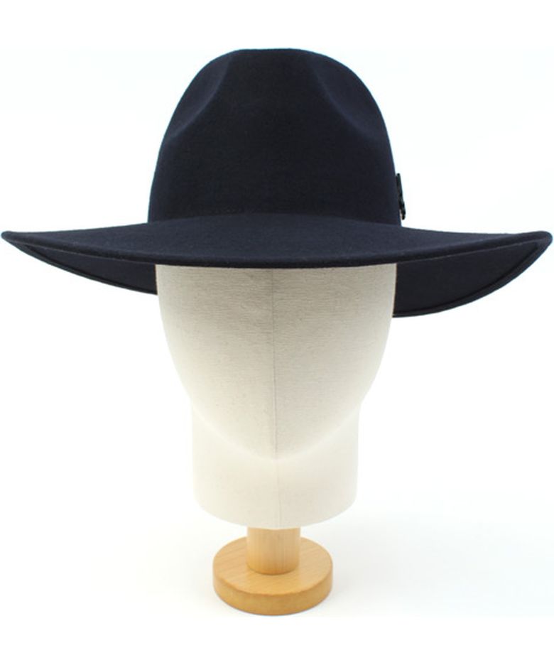 Thunder Wool Navy Fedora 울페도라