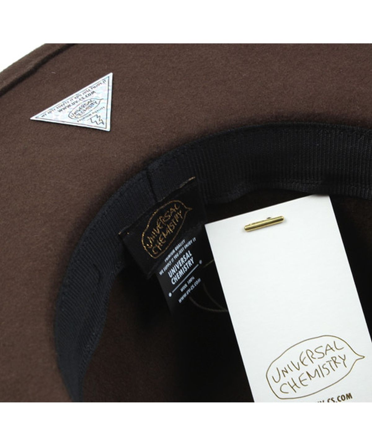 유니버셜 케미스트리(UNIVERSAL CHEMISTRY) Thunder Wool Brown Fedora 울페도라