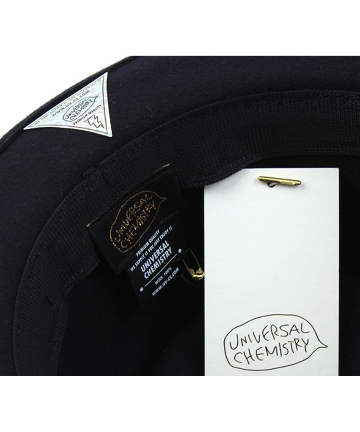 유니버셜 케미스트리(UNIVERSAL CHEMISTRY) Very Short Wool Navy Fedora 울페도라