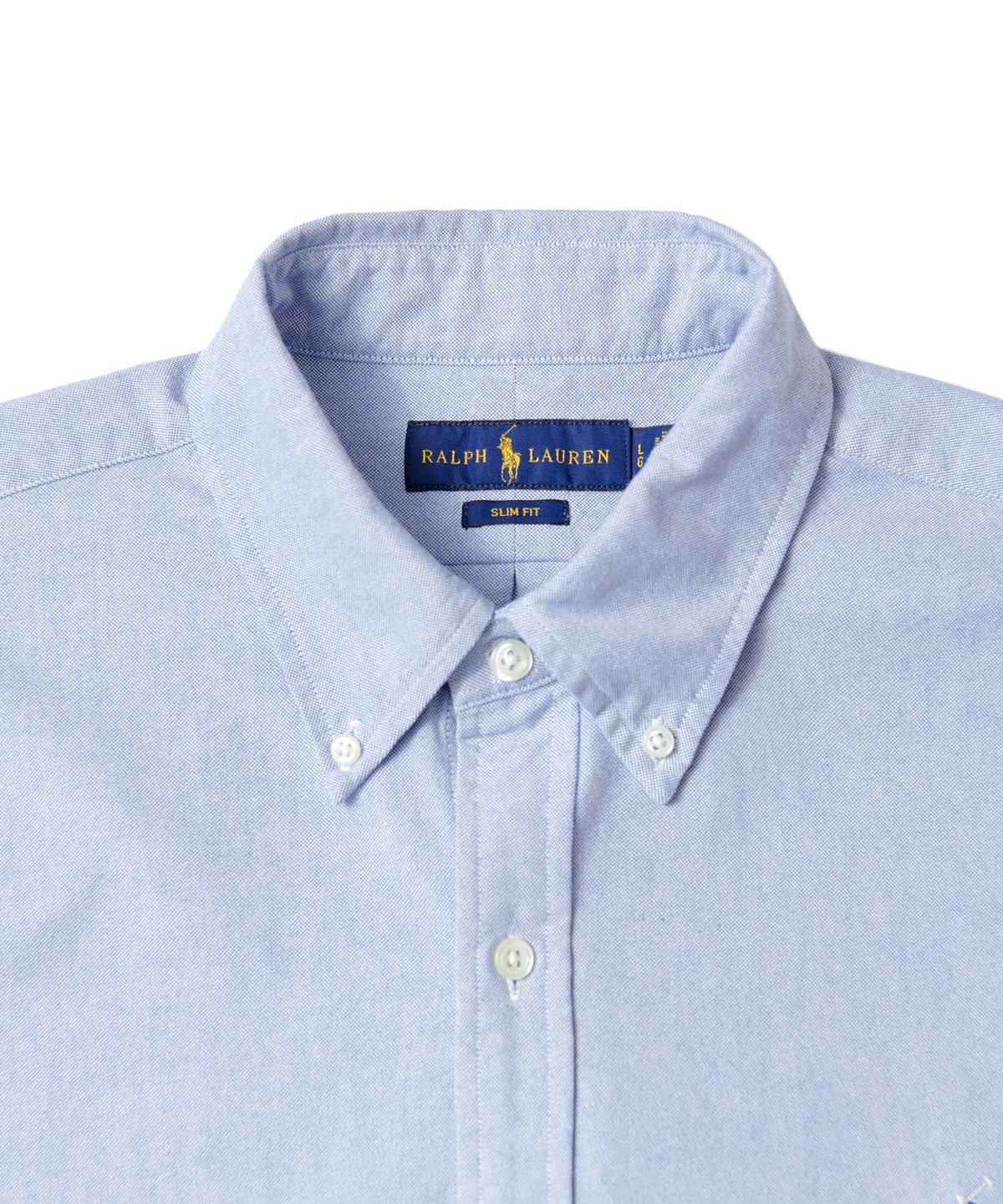 폴로 랄프 로렌(POLO RALPH LAUREN) 슬림 핏 옥스포드 셔츠 - 블루