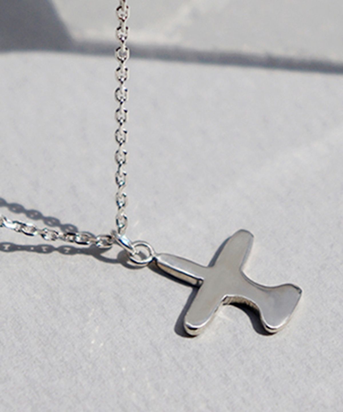 봉보(BONBEAU) Mini airplane pendant Necklace 미니 비행기 팬던트 실버목걸이