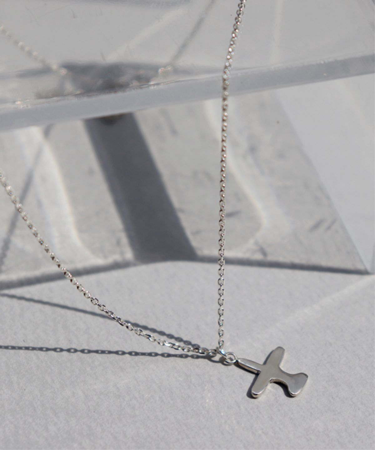 봉보(BONBEAU) Mini airplane pendant Necklace 미니 비행기 팬던트 실버목걸이