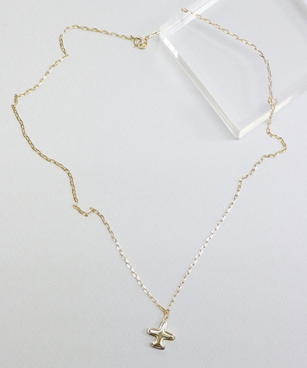 봉보(BONBEAU) Bright airplane pendant gold Necklace 시그니처 비행기 팬던트목걸이