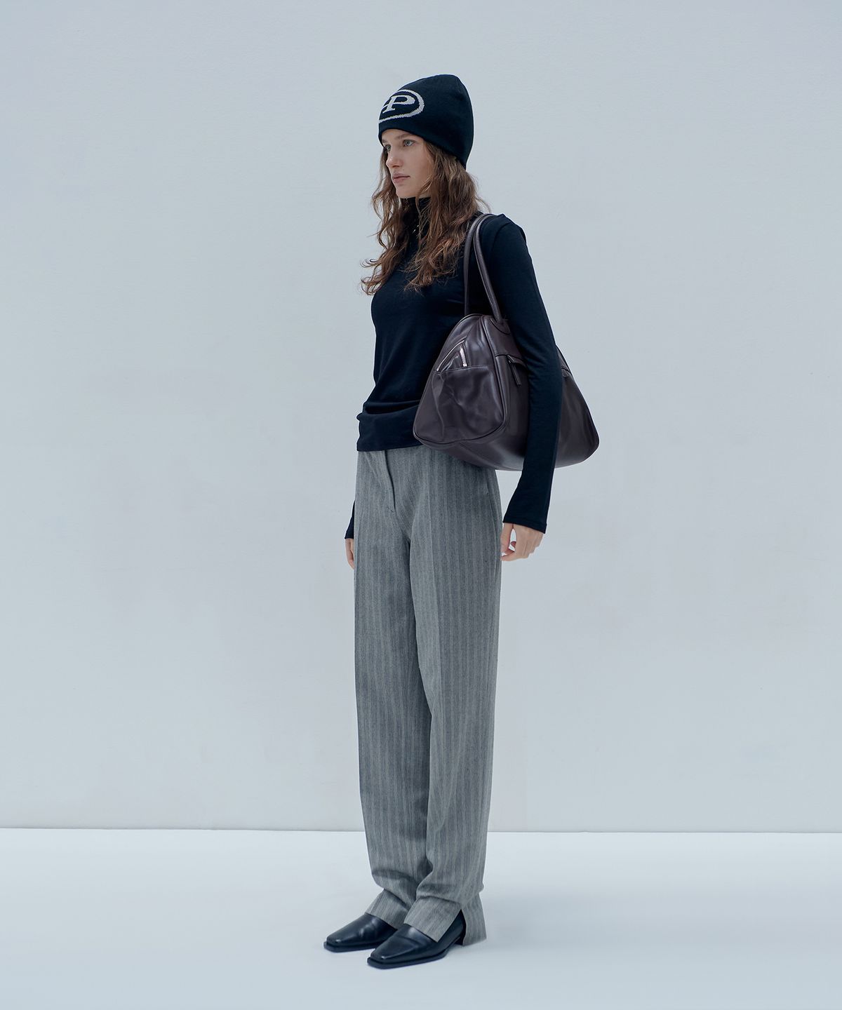 크리스틴프로젝트(CHRISTINE PROJECT) TWO ZIPPER BAG ORIGINAL(CACAO)