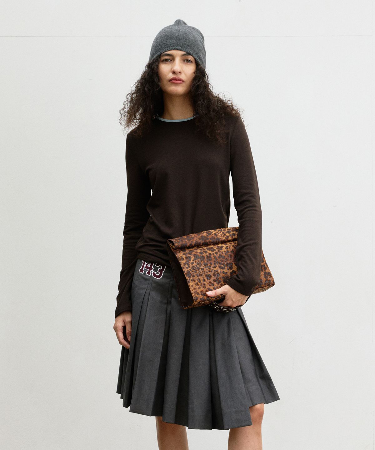 크리스틴프로젝트(CHRISTINE PROJECT) SHOPPING BAG CLUTCH (LEOPARD) 쇼핑백클러치