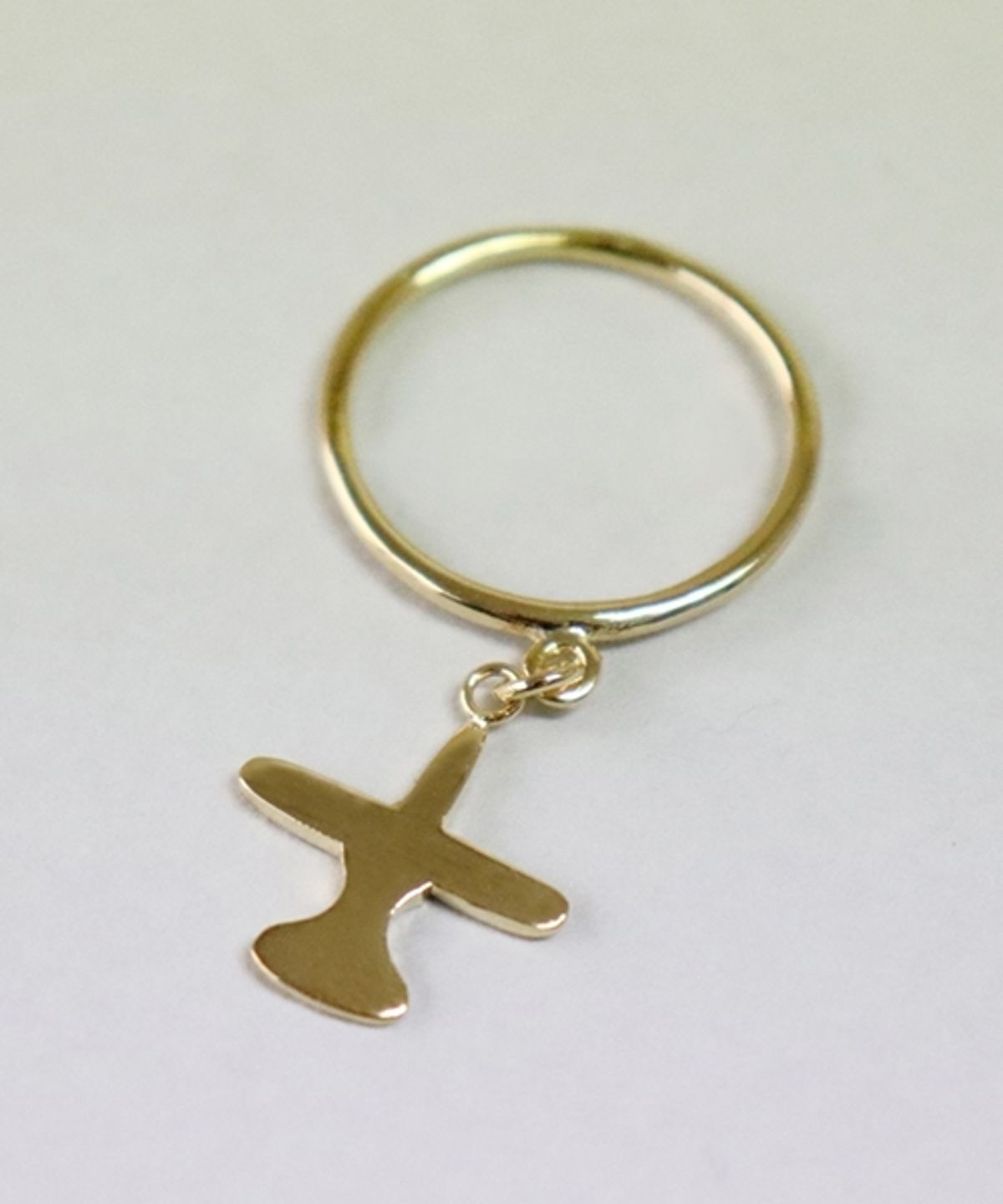 봉보(BONBEAU) Mini airplane simple drop Ring 미니 비행기 심플 드롭 반지