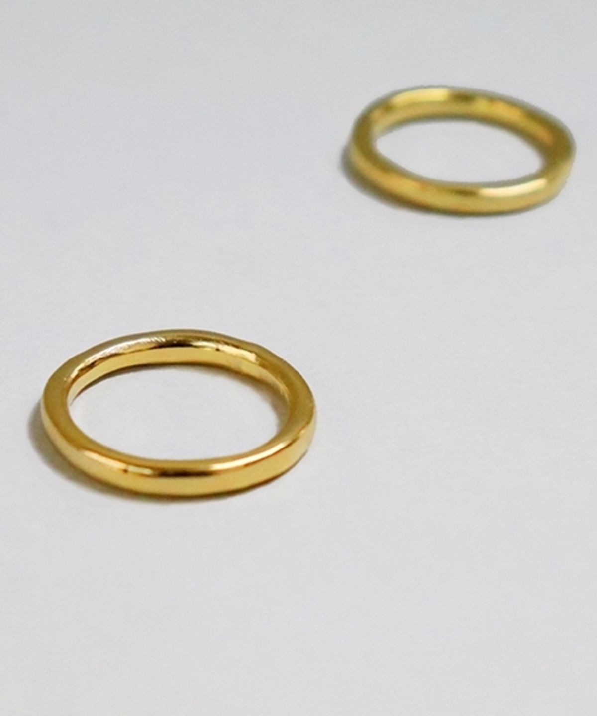 봉보(BONBEAU) only for me simple gold Ring 심플 이니셜 각인반지