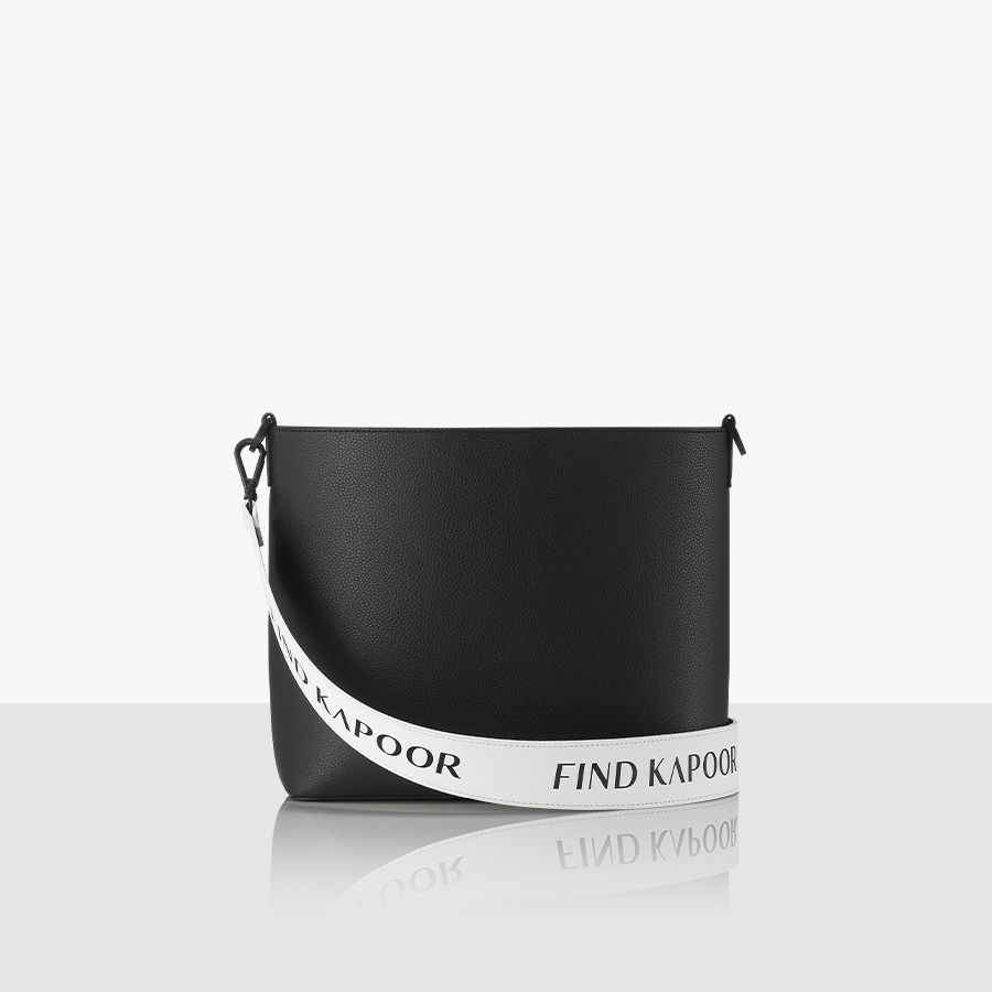 MUSINSA | FINDKAPOOR LEKOO BAG H 24 LETTERING LINE SET - BLACK