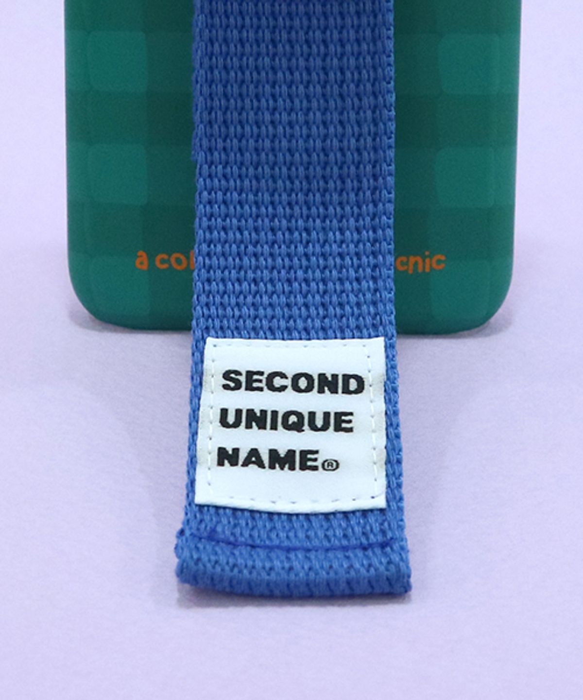 세컨드유니크네임(SECOND UNIQUE NAME) SUN CASE HOLLY GREEN RIVER BLUE (CHECK)