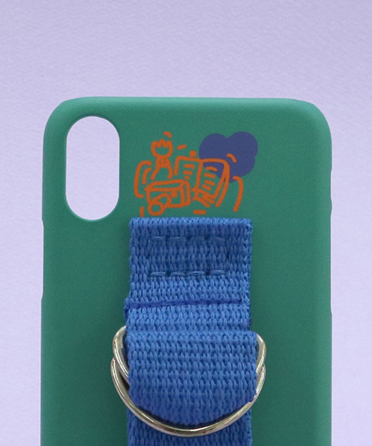 세컨드유니크네임(SECOND UNIQUE NAME) SUN CASE HOLLY GREEN RIVER BLUE (ILLUST)