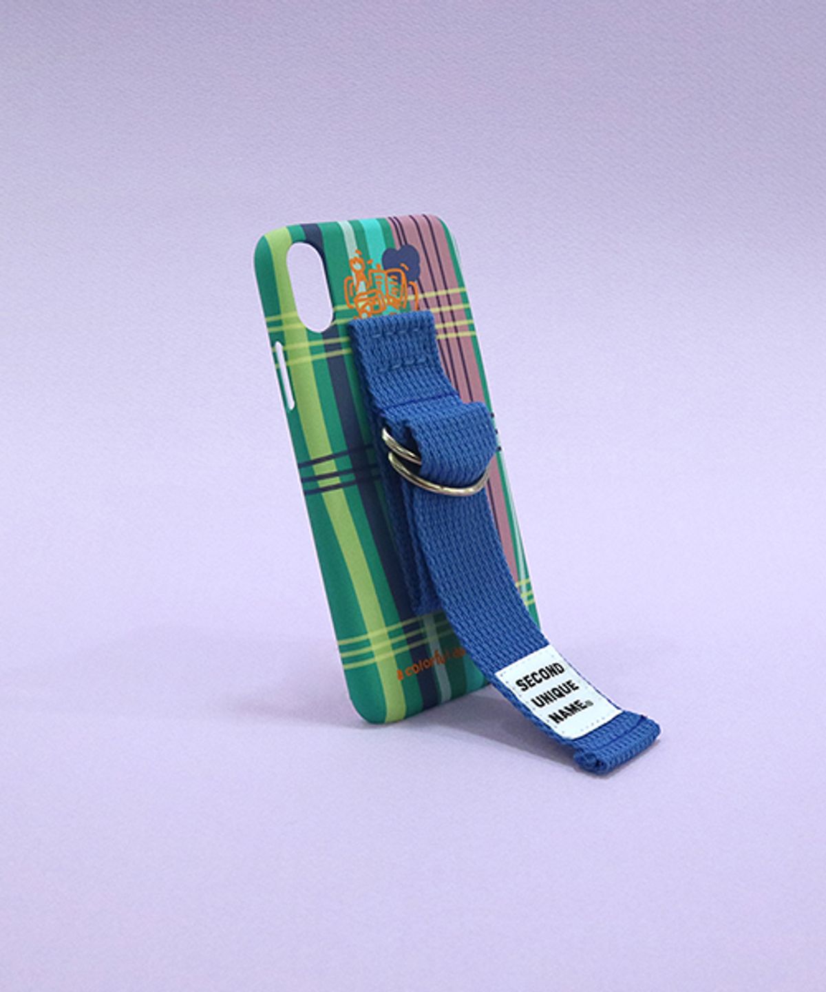 세컨드유니크네임(SECOND UNIQUE NAME) SUN CASE HOLLY GREEN RIVER BLUE (PATTERN)