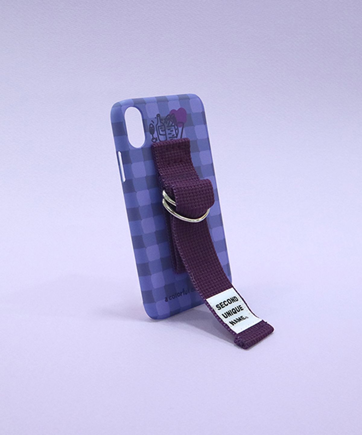세컨드유니크네임(SECOND UNIQUE NAME) SUN CASE SEND PURPLE DEEP PURPLE (CHECK)