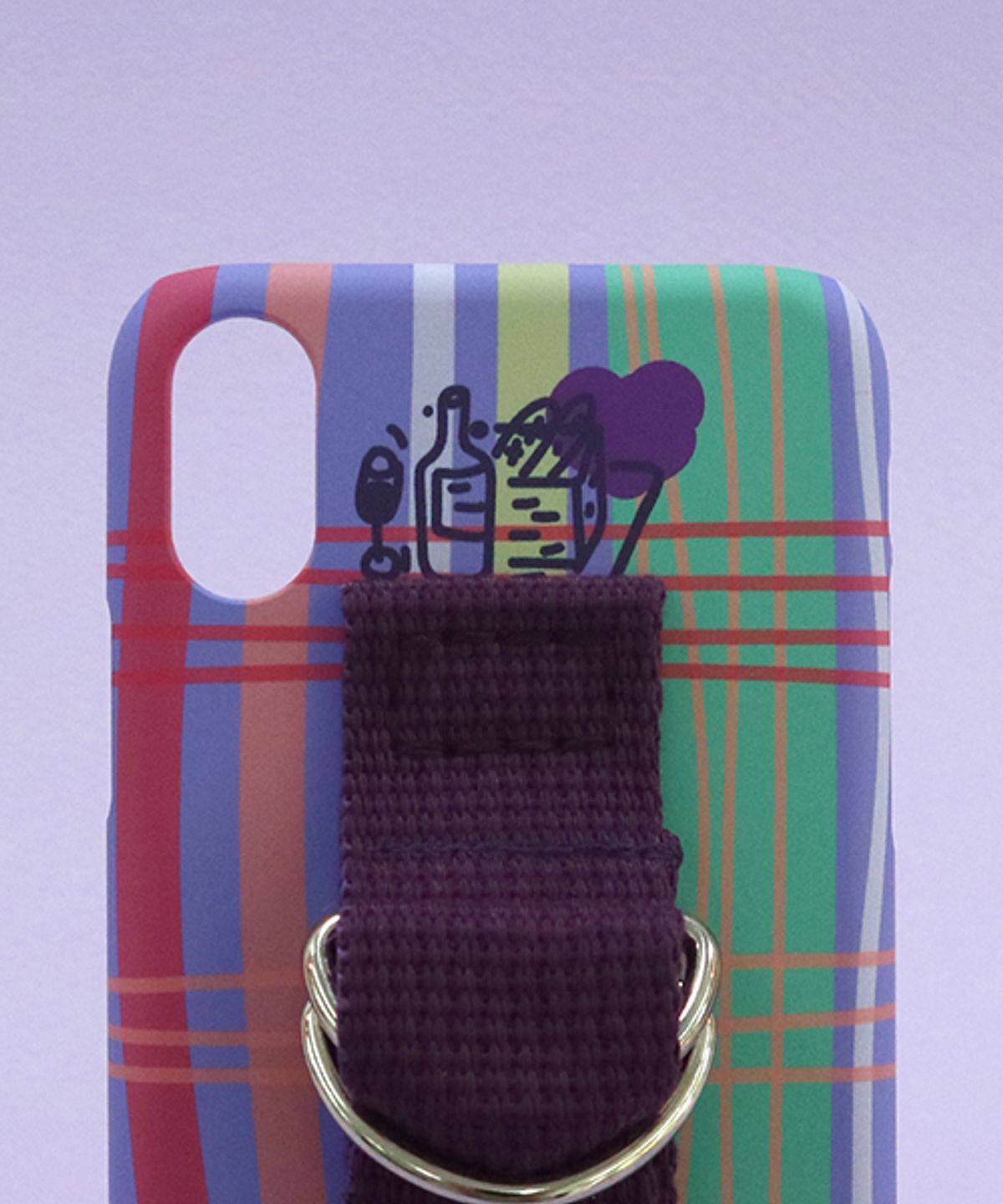 세컨드유니크네임(SECOND UNIQUE NAME) SUN CASE SEND PURPLE DEEP PURPLE (PATTERN)
