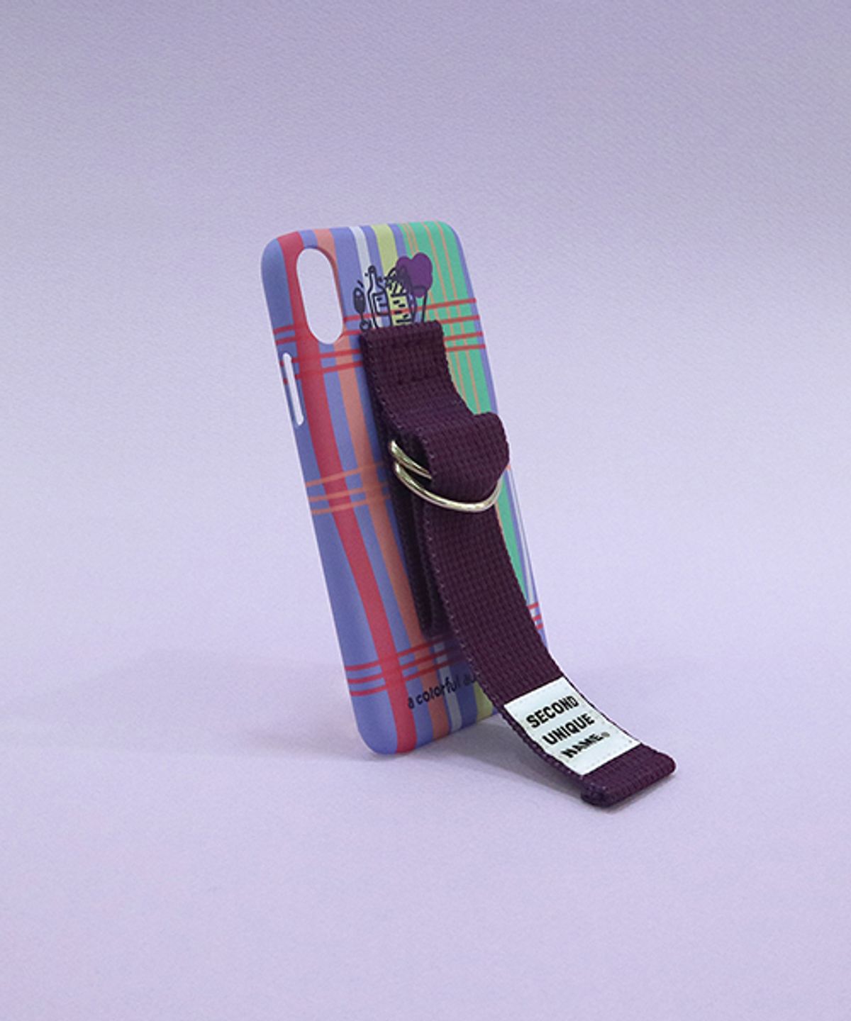 세컨드유니크네임(SECOND UNIQUE NAME) SUN CASE SEND PURPLE DEEP PURPLE (PATTERN)