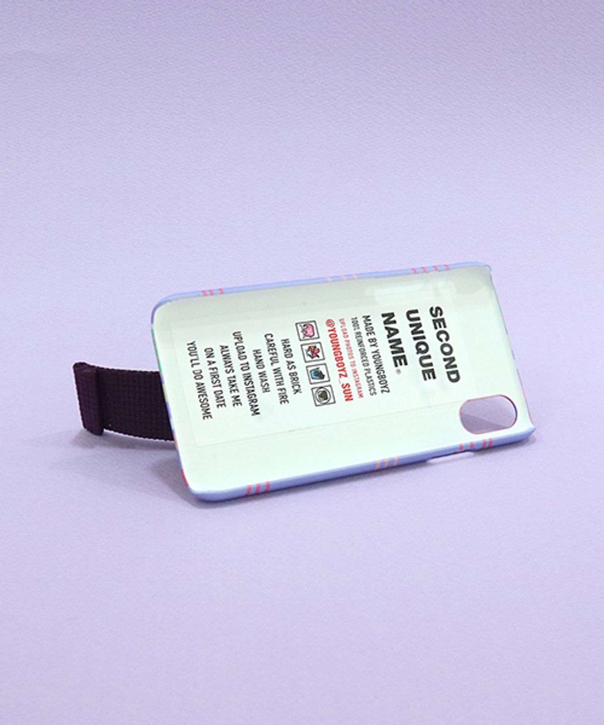 세컨드유니크네임(SECOND UNIQUE NAME) SUN CASE SEND PURPLE DEEP PURPLE (PATTERN)