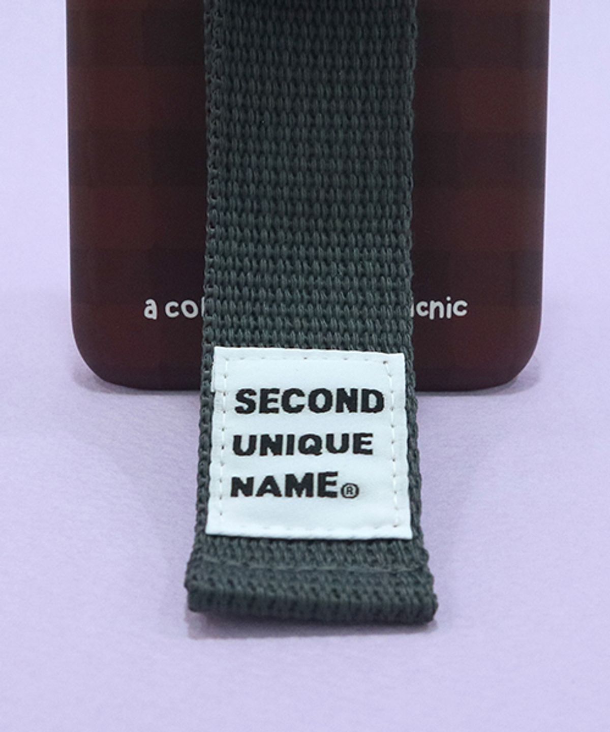 세컨드유니크네임(SECOND UNIQUE NAME) SUN CASE SMOKE BROWN DEEP GRAY (CHECK)