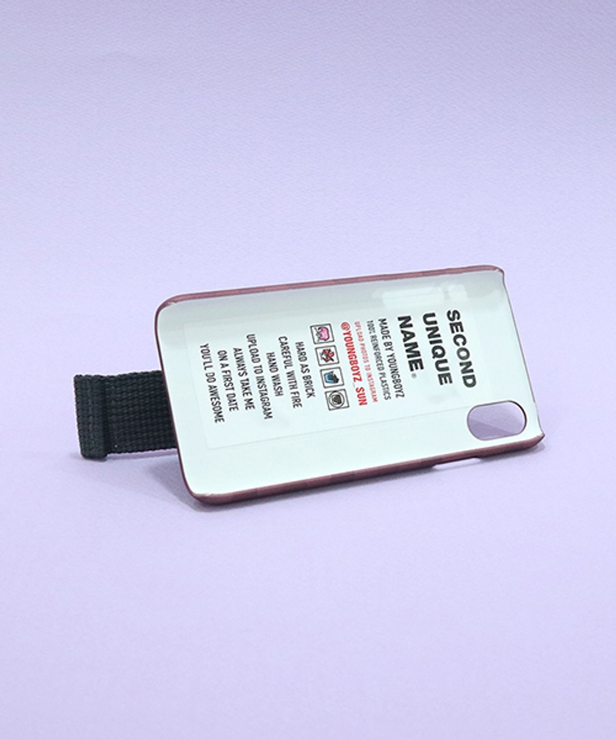 세컨드유니크네임(SECOND UNIQUE NAME) SUN CASE SMOKE BROWN DEEP GRAY (CHECK)