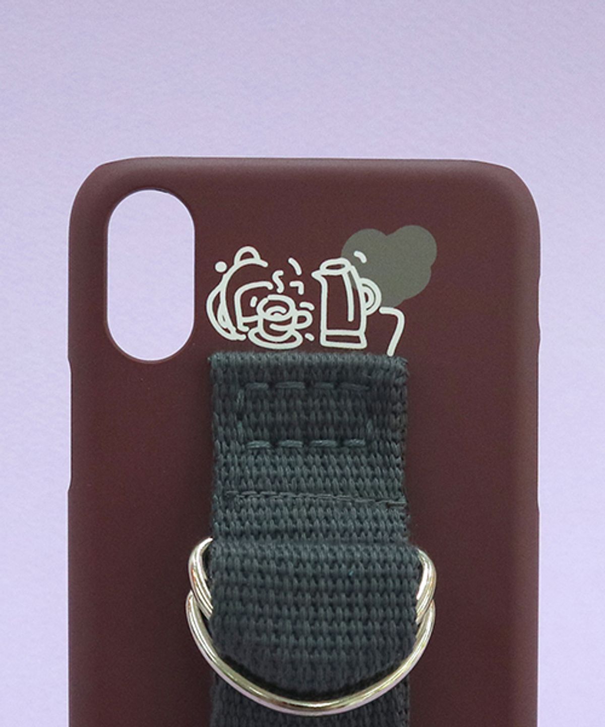 세컨드유니크네임(SECOND UNIQUE NAME) SUN CASE SMOKE BROWN DEEP GRAY (ILLUST)