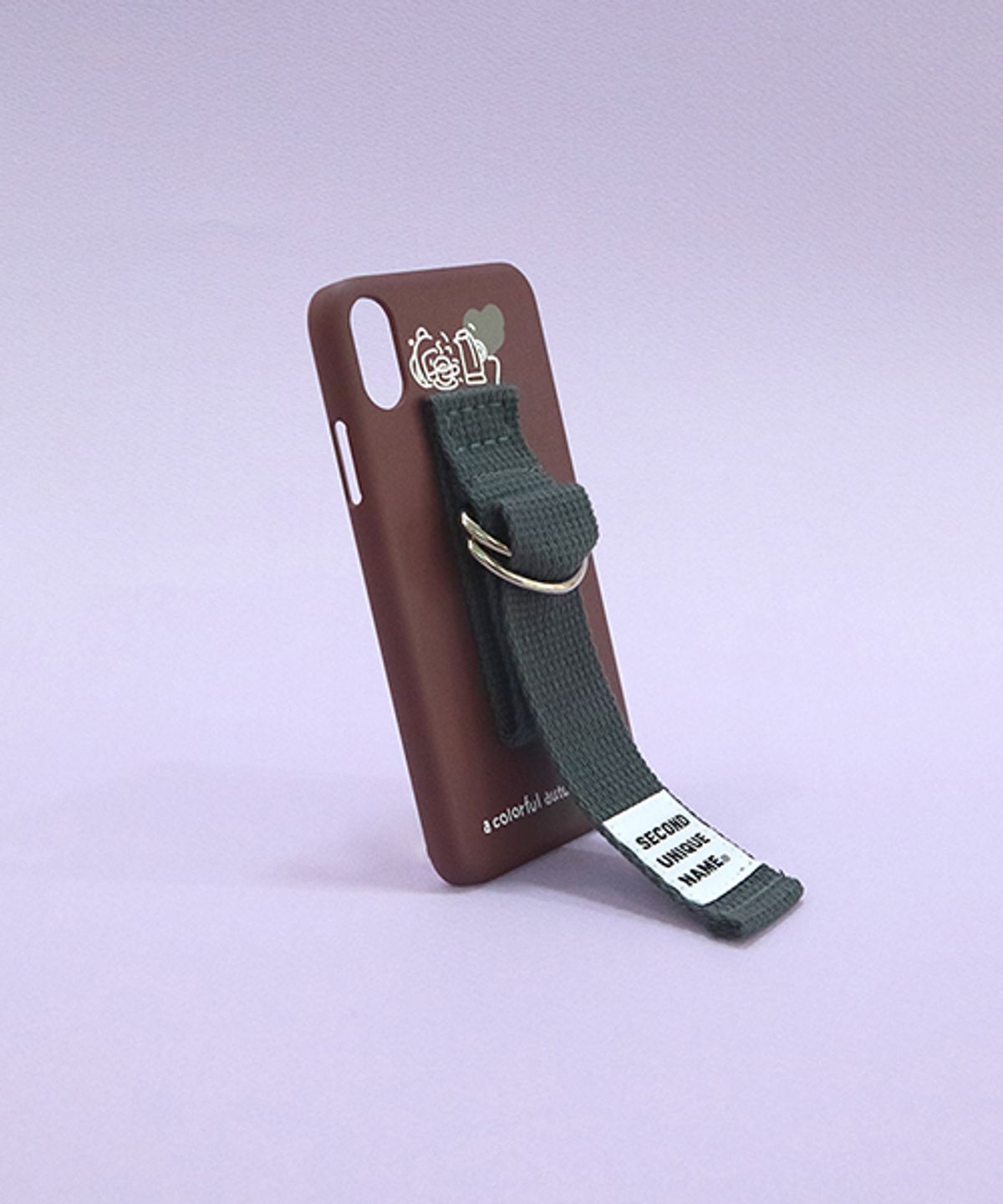 세컨드유니크네임(SECOND UNIQUE NAME) SUN CASE SMOKE BROWN DEEP GRAY (ILLUST)