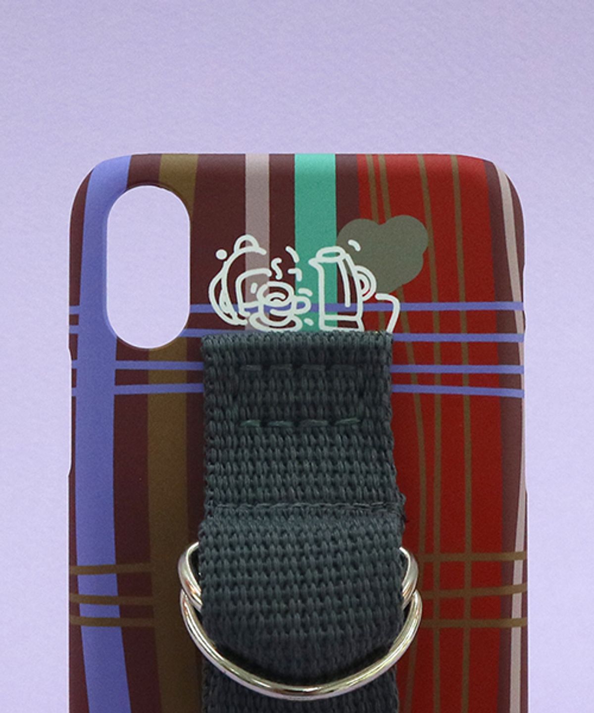 세컨드유니크네임(SECOND UNIQUE NAME) SUN CASE SMOKE BROWN DEEP GRAY (PATTERN)