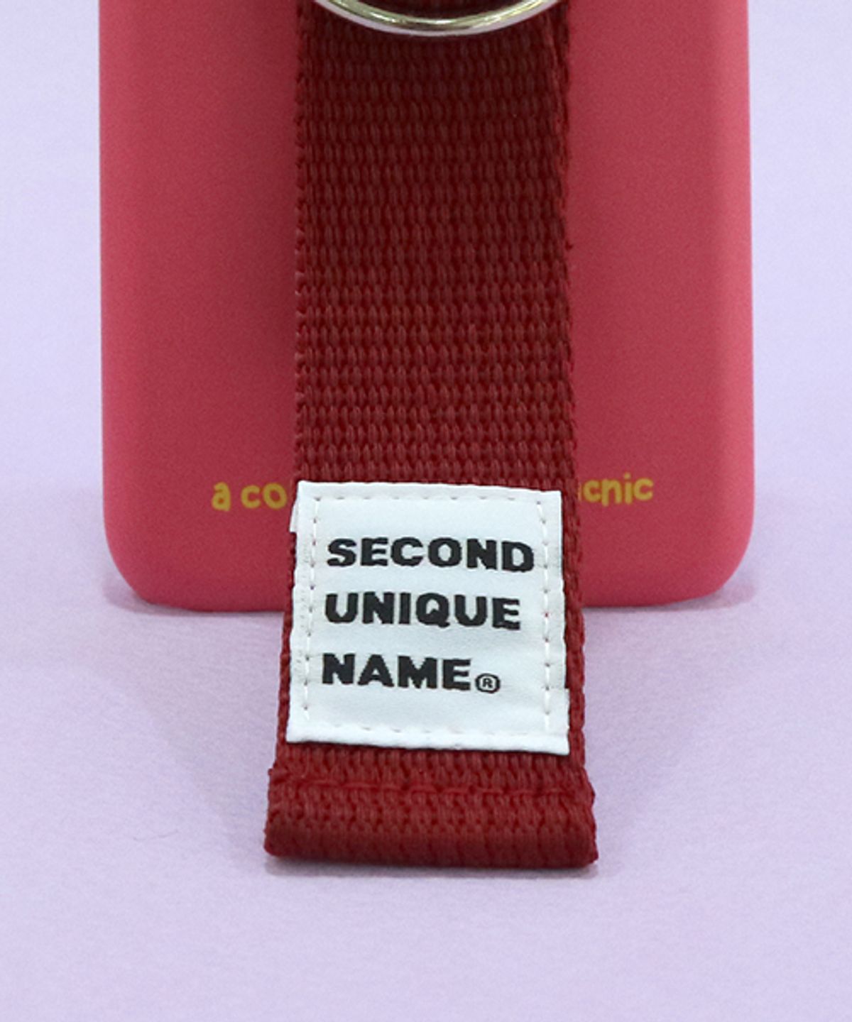 세컨드유니크네임(SECOND UNIQUE NAME) SUN CASE SUGAR CORAL BURGUNDY (ILLUST)