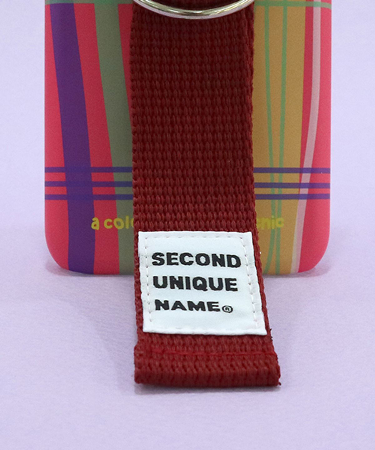 세컨드유니크네임(SECOND UNIQUE NAME) SUN CASE SUGAR CORAL BURGUNDY (PATTERN)