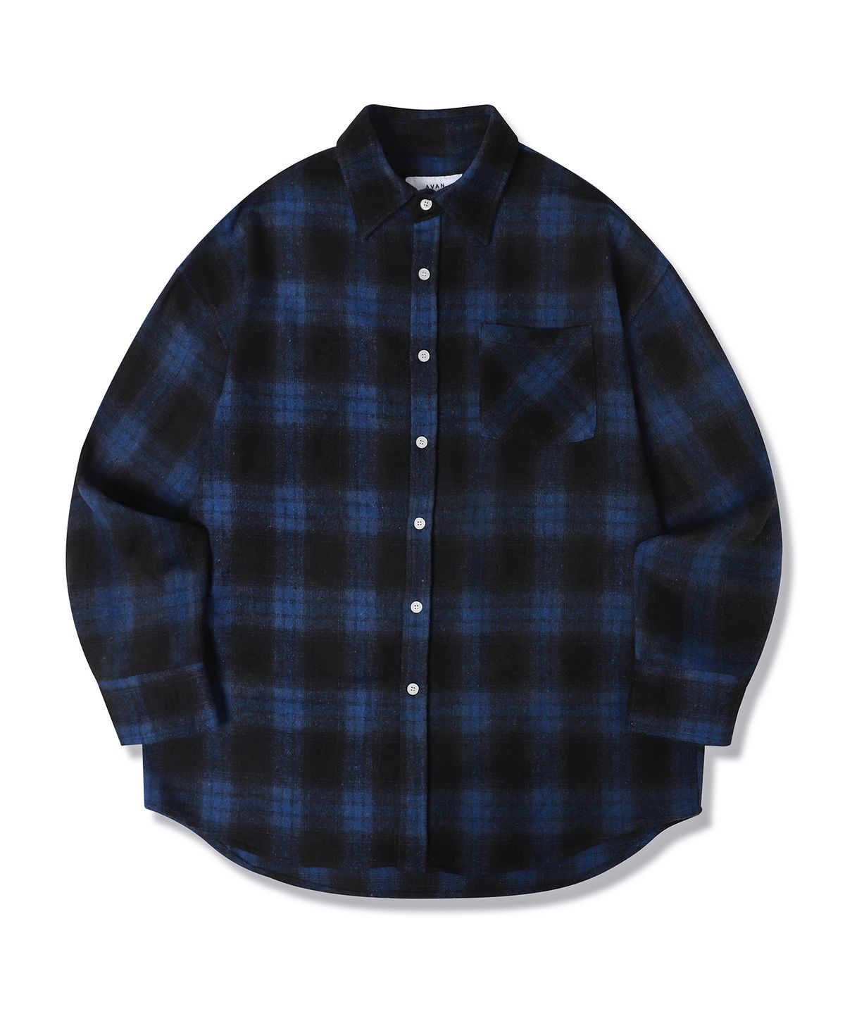 어반드레스(AVANDRESS) UNISEX FLEX CHECK SHIRT BLUE