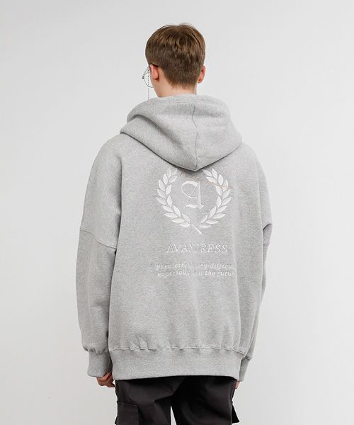 パーカー・フーディ AVANDRESS UNISEX LAUREL OVERSIZED HOODIE PIGMENT DEEP GREY A AVANDRESS