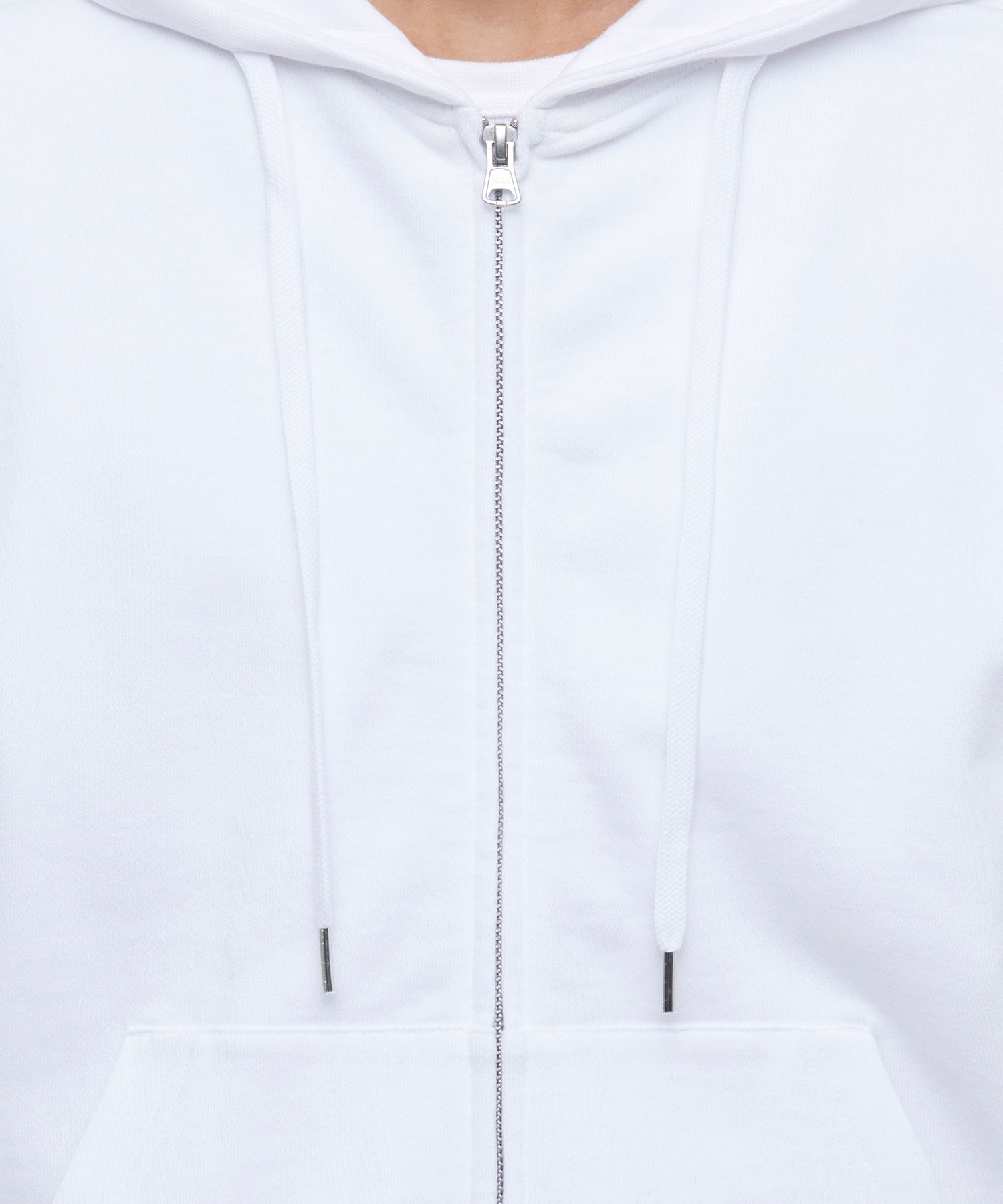 MUSINSA | MUSINSA STANDARD ZIP-UP HOODIE [WHITE]